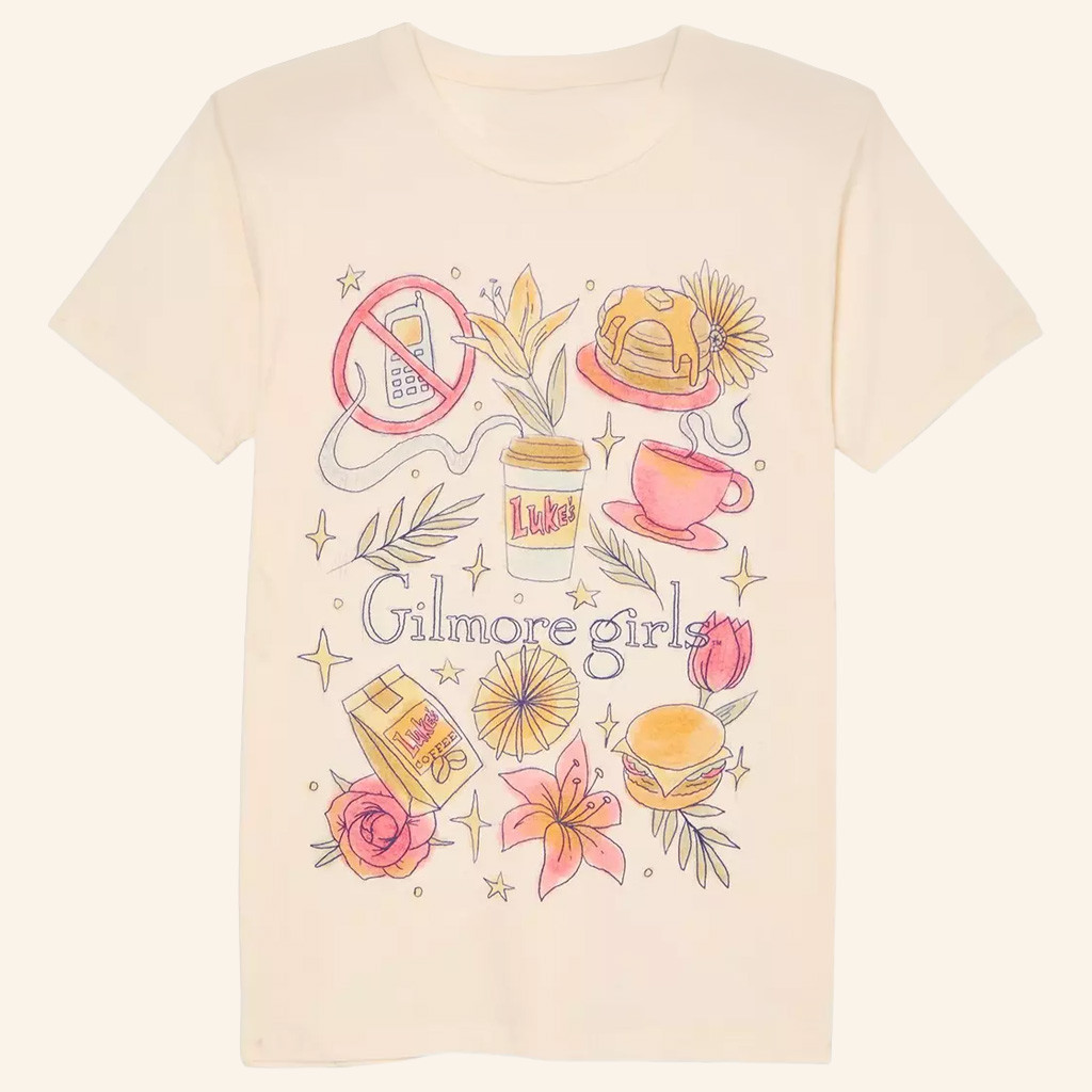 Gilmore Girls Merch Doodle Icons T-Shirt Birthday Present For Her