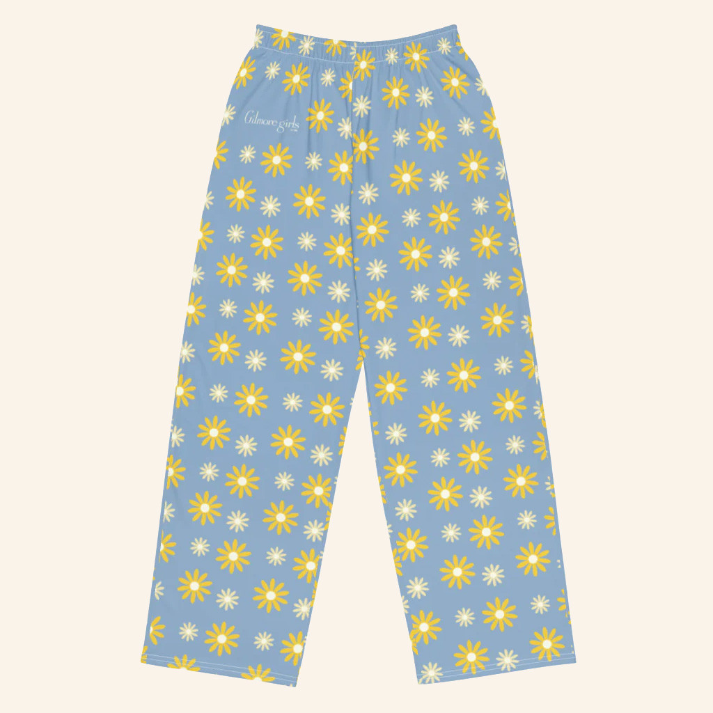 Gilmore Girls Merch I Love You A Thousand Yellow Daisies Pajama Pants Gifts For Wife