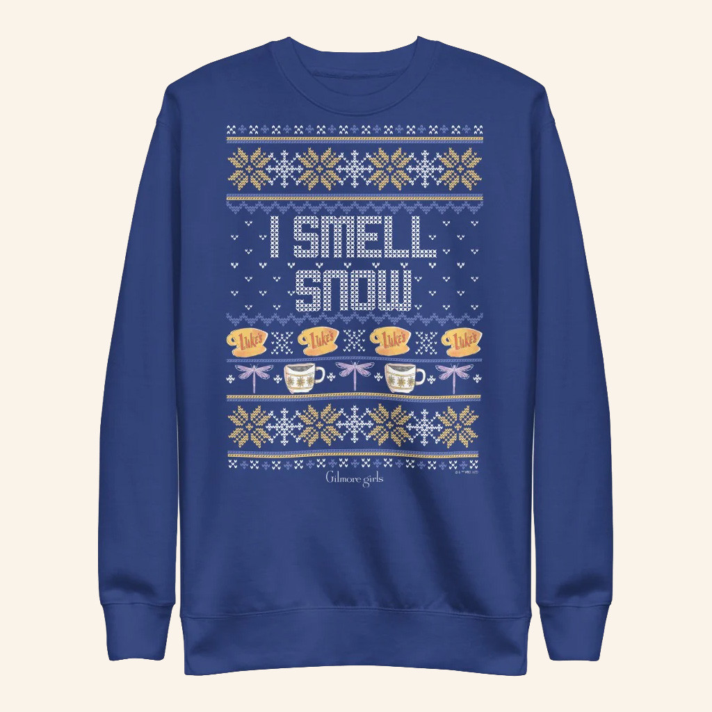 Gilmore Girls Merch I Smell Snow Sweatshirt Christmas Gifts Ideas For Husband