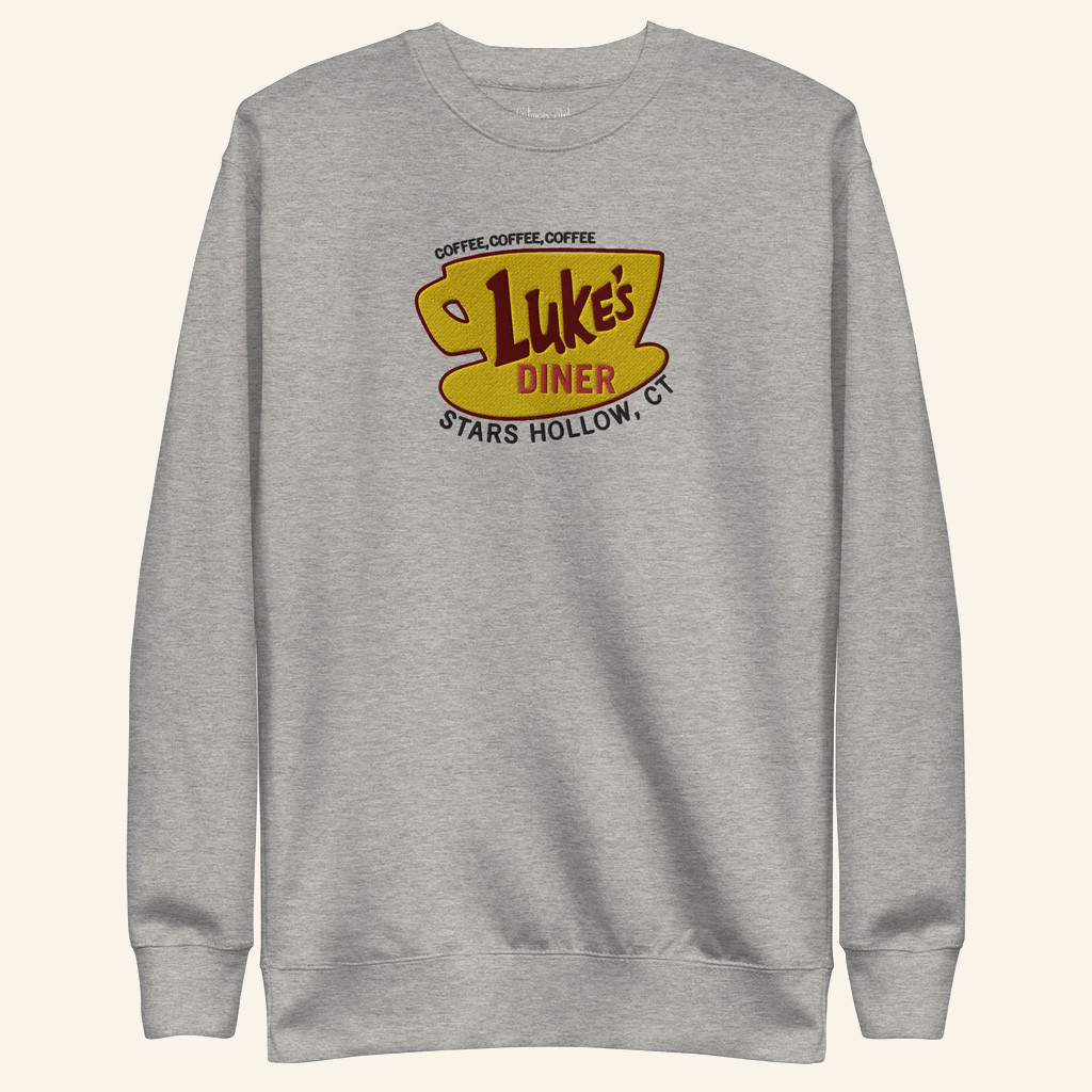 Gilmore Girls Merch Luke's Diner Sweatshirt Stars Hollow Merch Gifts For Coffee Lovers