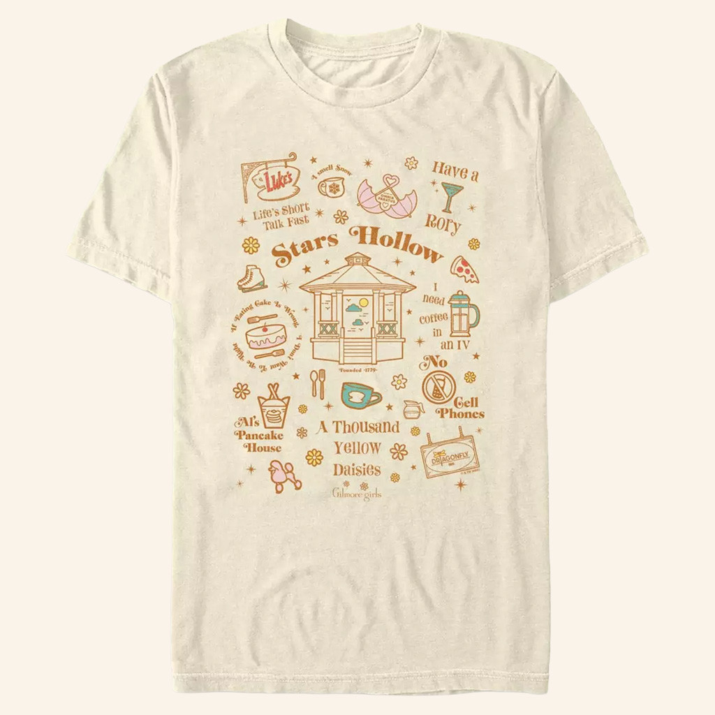 Gilmore Girls Merch Stars Hollow Icons T-Shirt Great Gifts For Daughters