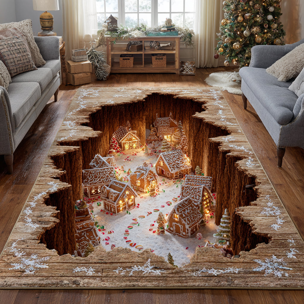 Ginger Glow Area Rug Modern Holiday Decor Best Presents For Grandmas
