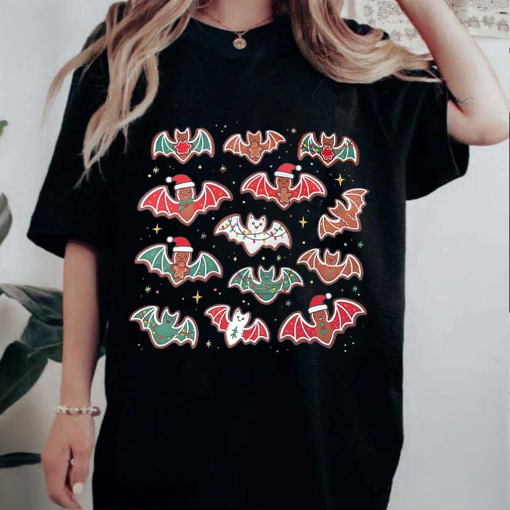 Gingerbread Bats Spooky Christmas Holiday T-Shirt Xmas Gifts For Sister Gingerbread Bats Spooky Christmas Holiday T-Shirt Xmas Gifts For Sister