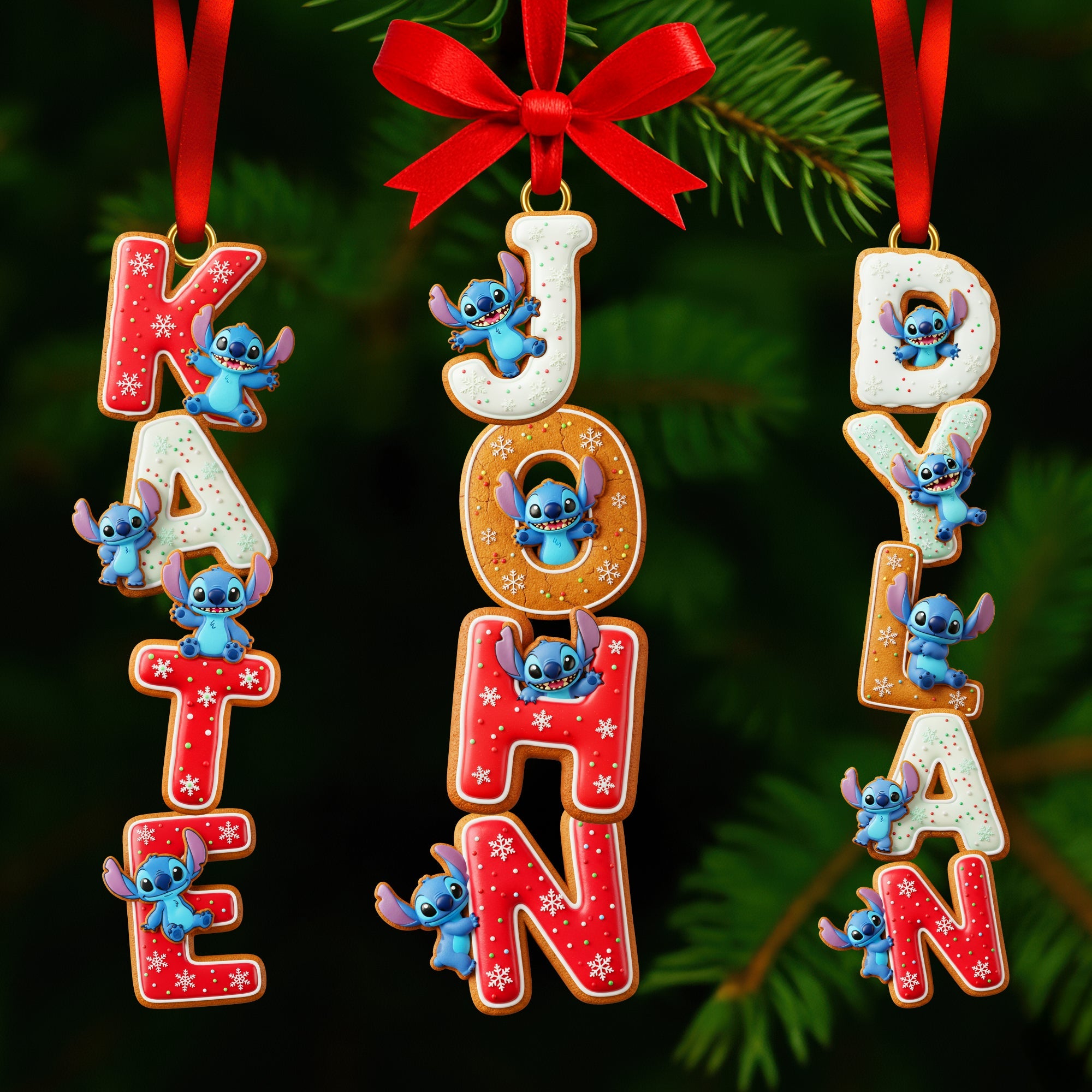 Gingerbread Custom Name Alphabet Ornament - Personalized Gift For Christmas - Xmas Home Decoration Gift Gingerbread Custom Name Alphabet Ornament - Personalized Gift For Christmas - Xmas Home Decoration Gift