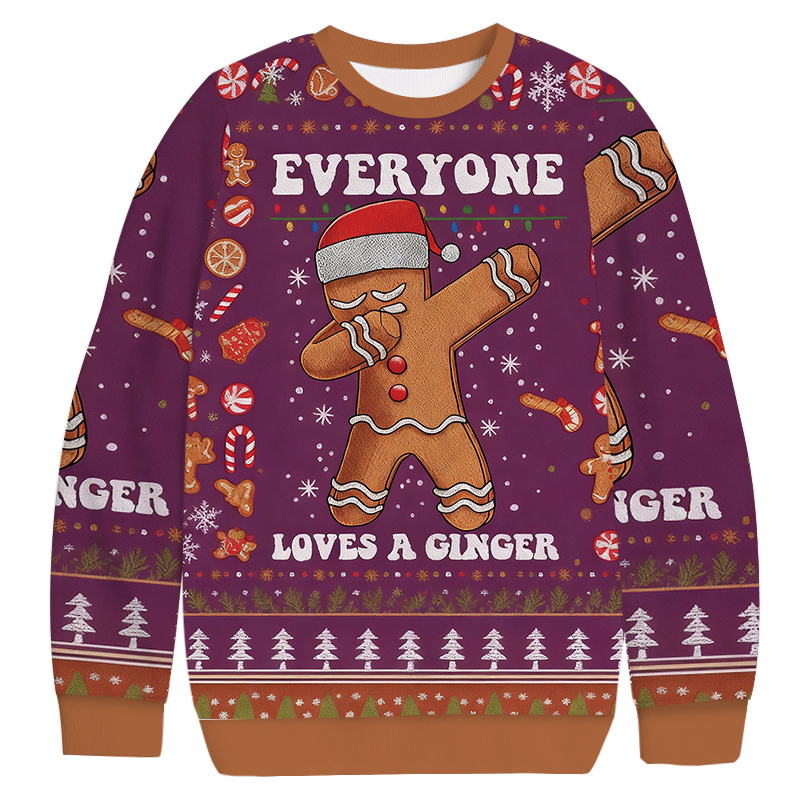 Gingerbread Dabbing Dance Christmas Ugly Sweatshirt Christmas Gift For Friends Gingerbread Dabbing Dance Christmas Ugly Sweatshirt Christmas Gift For Friends