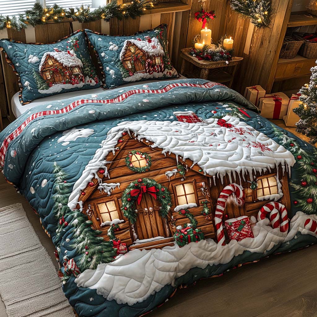 Gingerbread Dreams Quilted Bedding Set Holiday Duvet Sets Great Christmas Ideas Presents