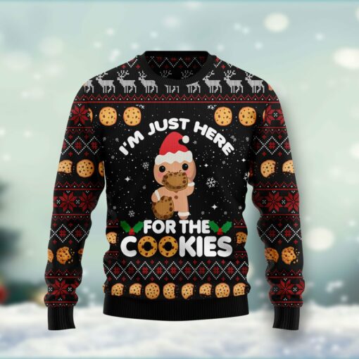 Gingerbread For The Cookies Ugly Christmas Sweater Funny Couples Christmas Sweaters