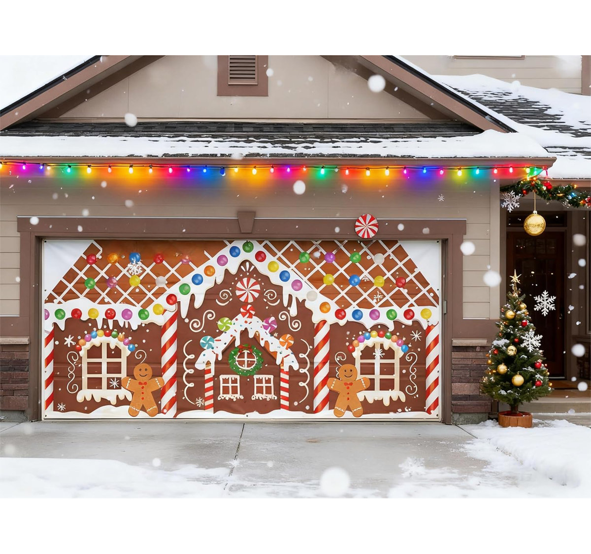 Gingerbread House Garage Door Cover Garage Cover Christmas Best Christmas Gifts For Mom