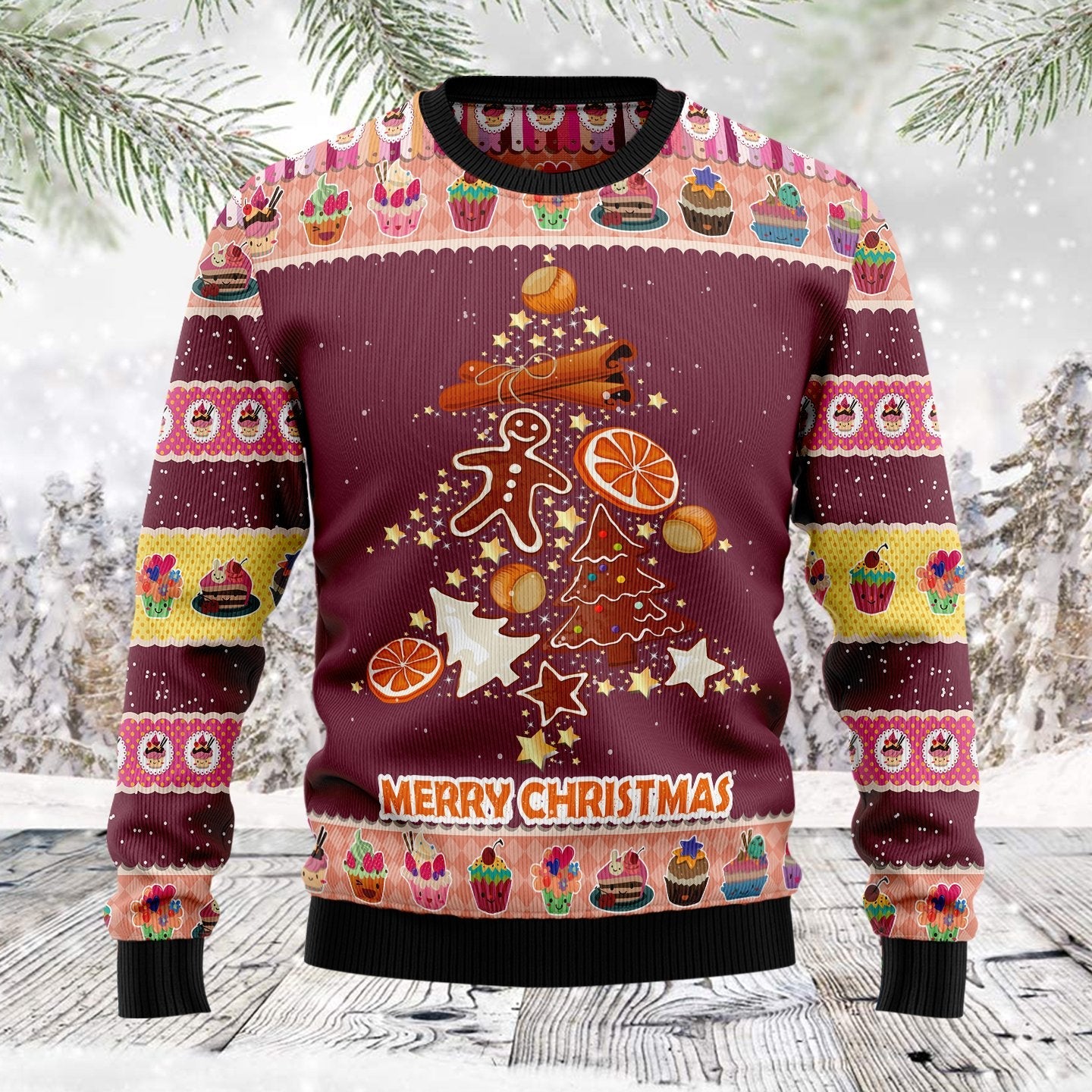 Gingerbread Merry Christmas Ugly Sweater Best Xmas Pullover Gifts For Girlfriend