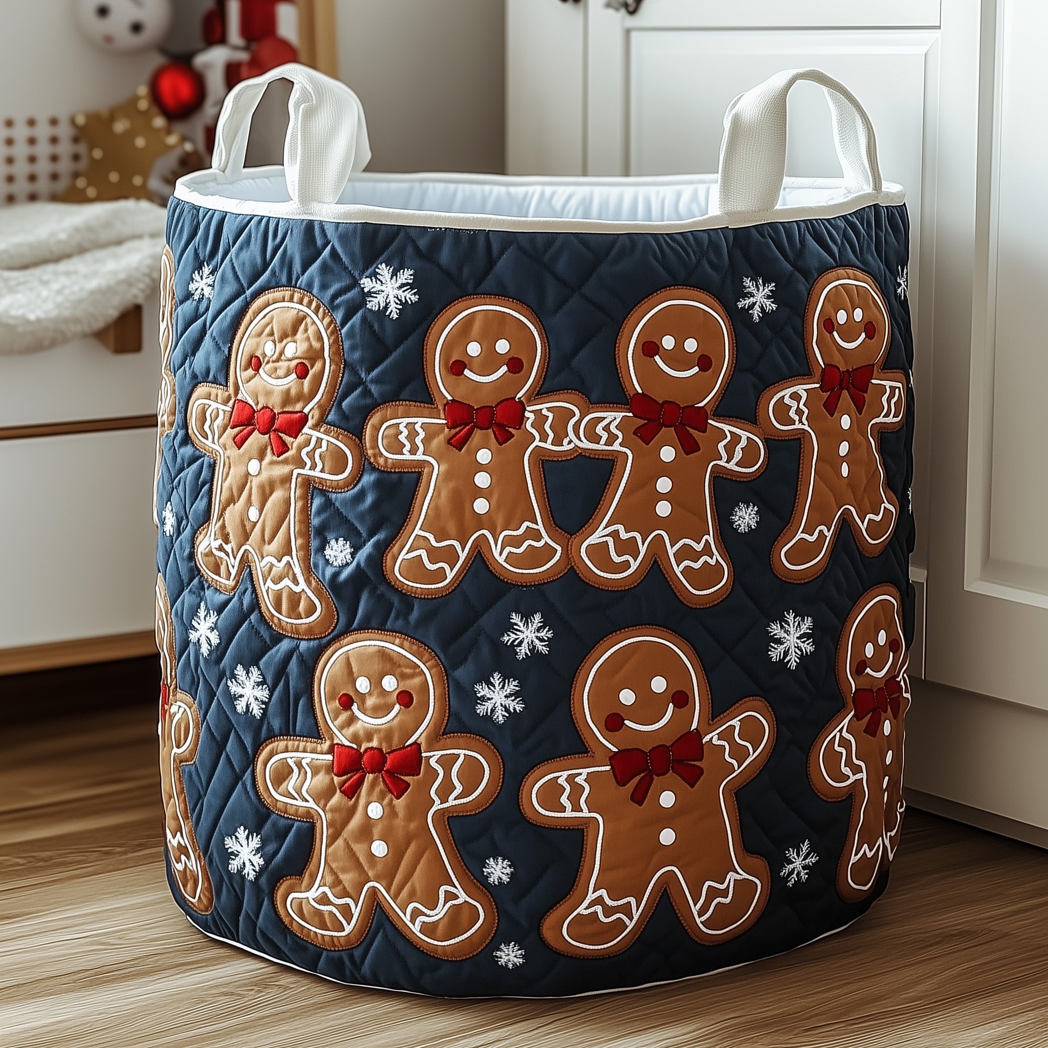 Gingerbread Quilted Laundry Basket Best Christmas Gifts For Men