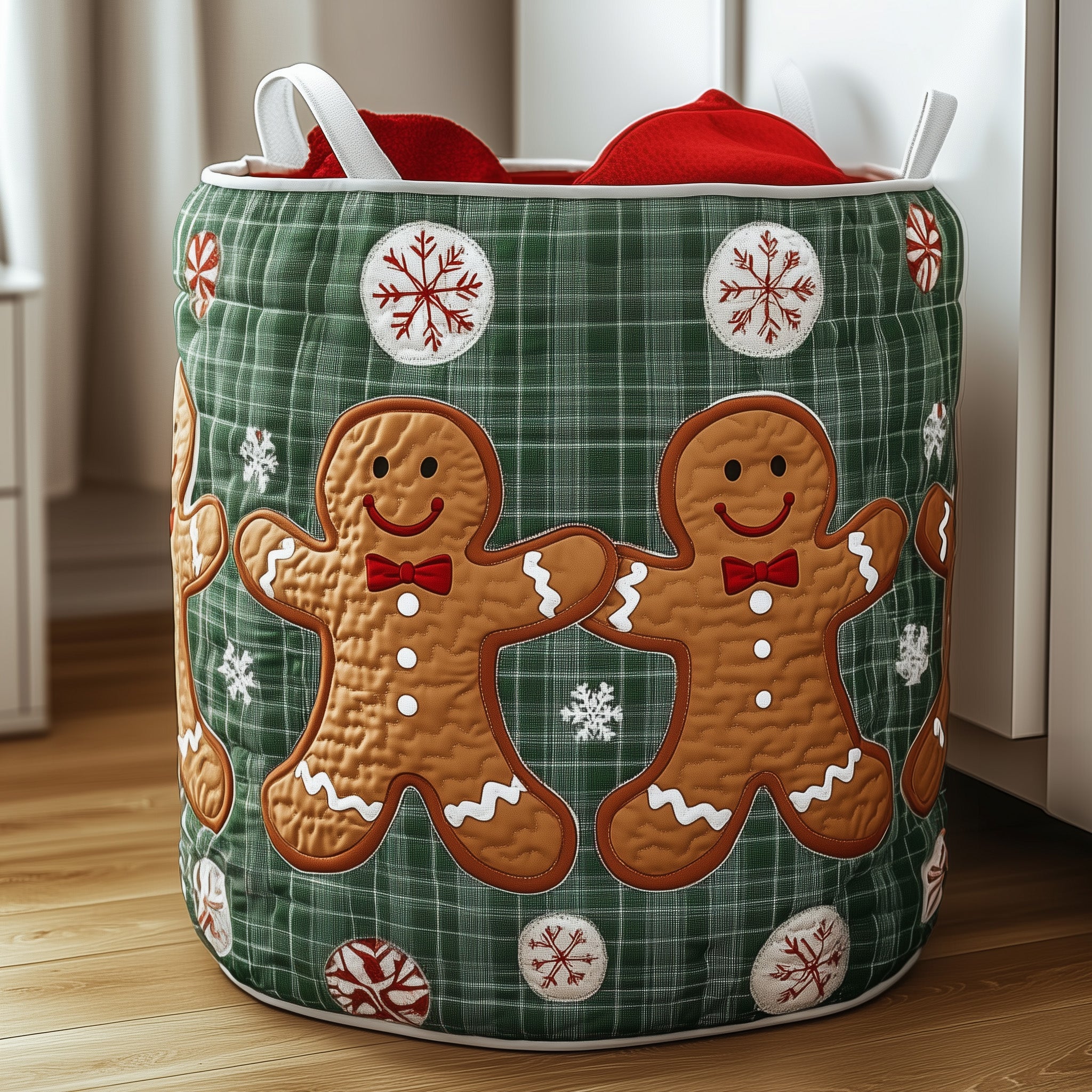 Gingerbread Quilted Laundry Basket Best Christmas Gifts For Mom