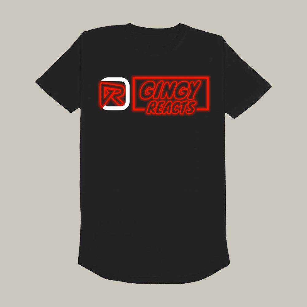 Gingy Reacts Logo Graphic T-Shirt Gingy Reacts Fan Merch Youtuber Fan Gift