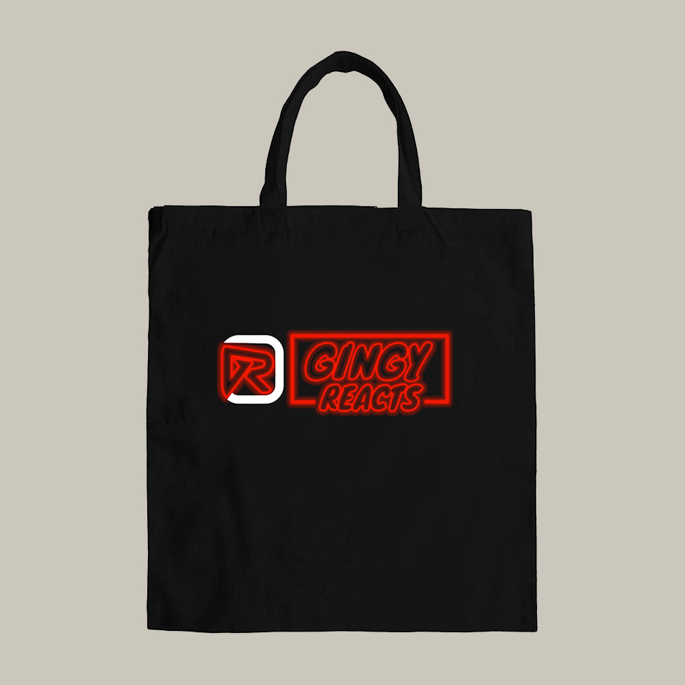 Gingy Reacts Logo Tote Bag Gingy Reacts Fan Merch Present Idea For Friends