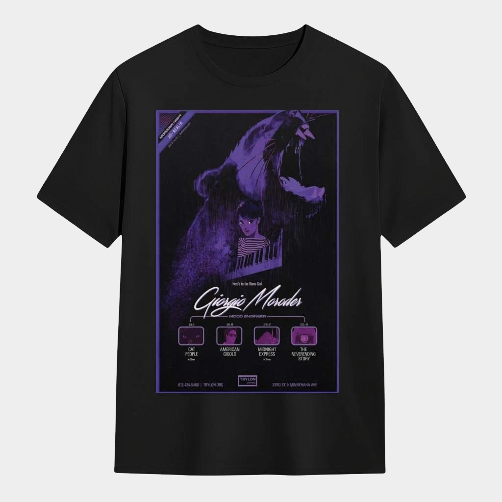 Giorgio Moroder Mood Engineer 2026 Trylon Cinema T-Shirt Giorgio Moroder Merch Gifts For Dad