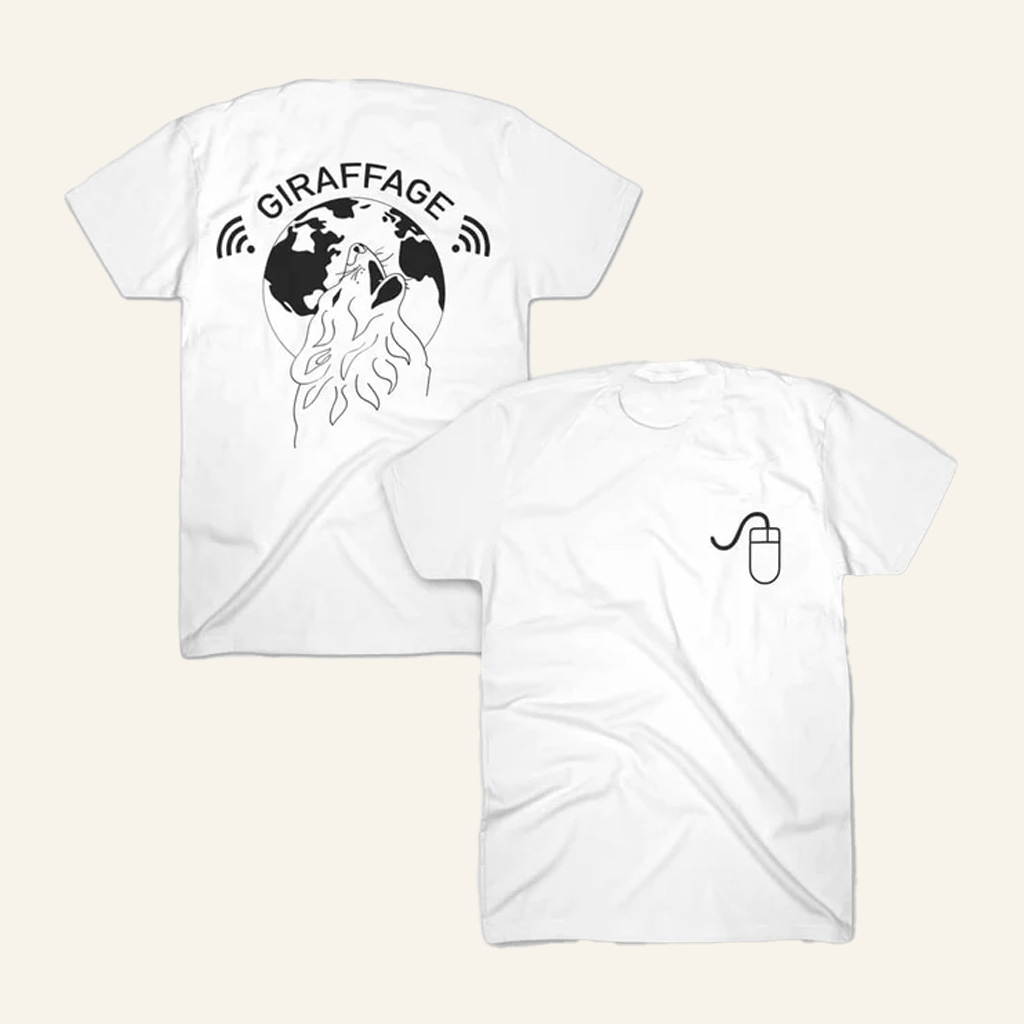 Giraffage Merch Wolf White T-Shirt Best Christmas Gifts For Husband Giraffage Merch Wolf White T-Shirt Best Christmas Gifts For Husband