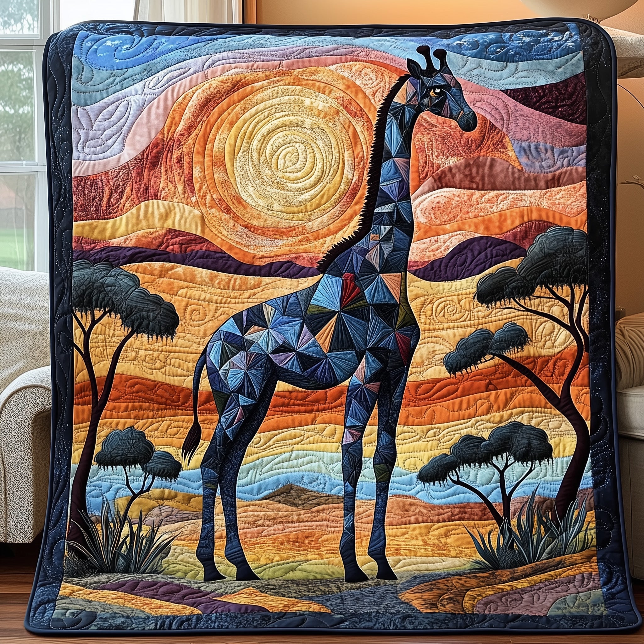 Giraffe Dream Quilted Blanket Cute Bed BlanketUnique Giraffe Gifts