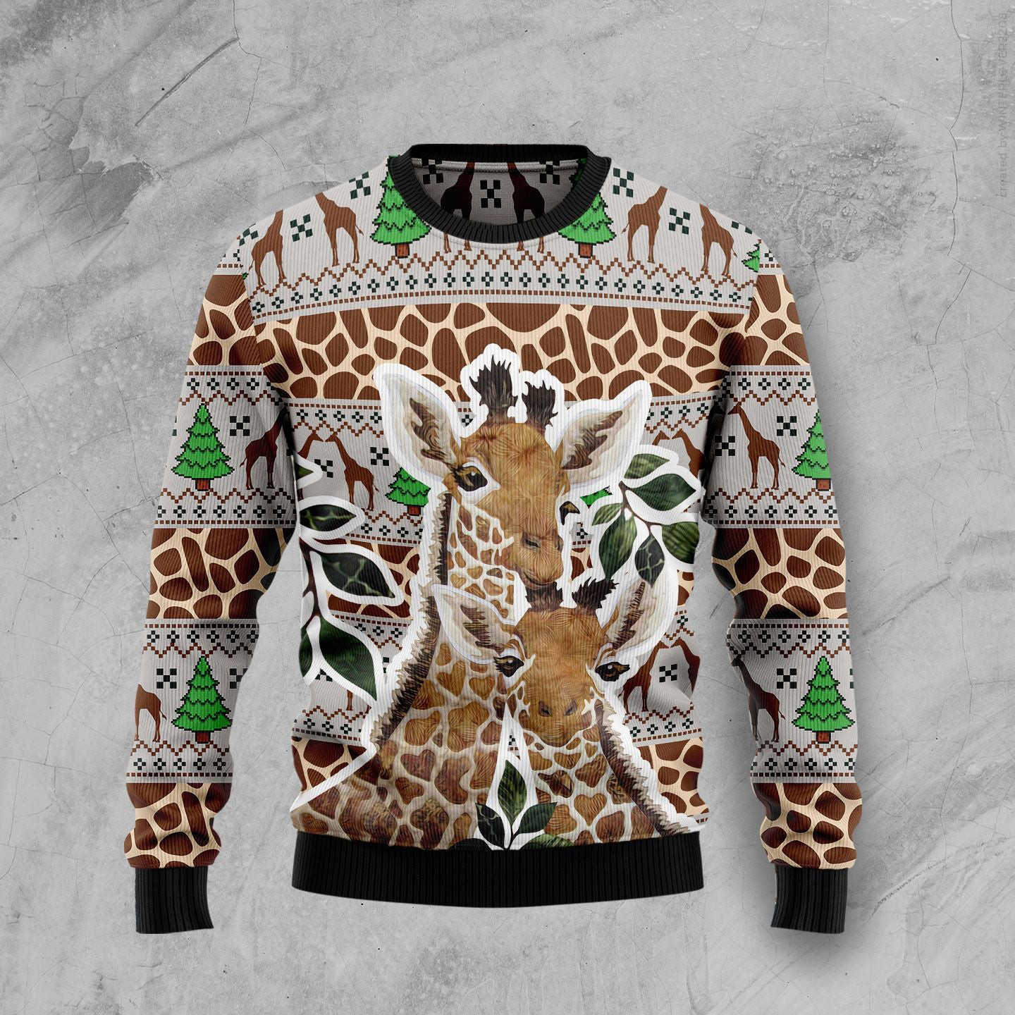 Giraffe Family Christmas Ugly Christmas Sweater Xmas Clothing Best Christmas Sweater Gift Ideas