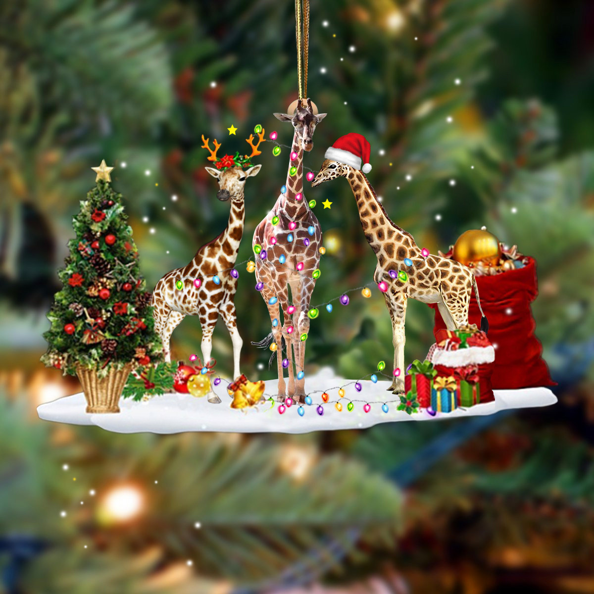Giraffe Ornaments Xmas Tree Decorations Best Christmas Gifts 2024