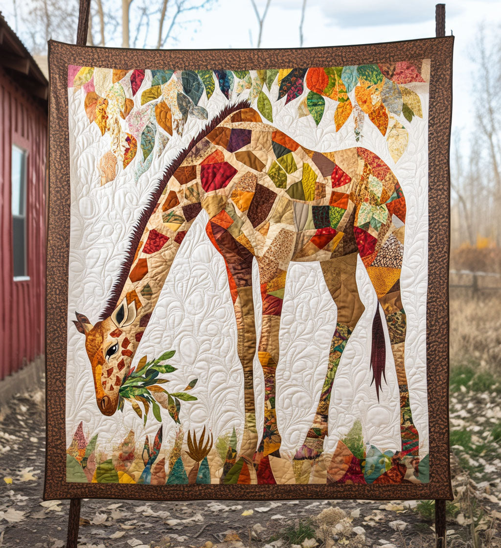 Giraffe Serenade Quilted Blanket Giraffe Birthday Presents