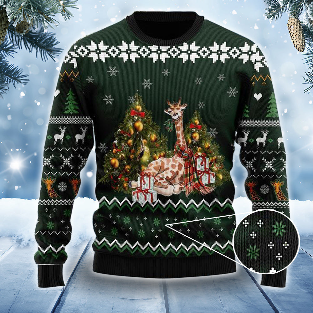 Giraffe Ugly Christmas Sweater Funny Christmas Jumpers Gifts For Giraffe Lovers Giraffe Ugly Christmas Sweater Funny Christmas Jumpers Gifts For Giraffe Lovers