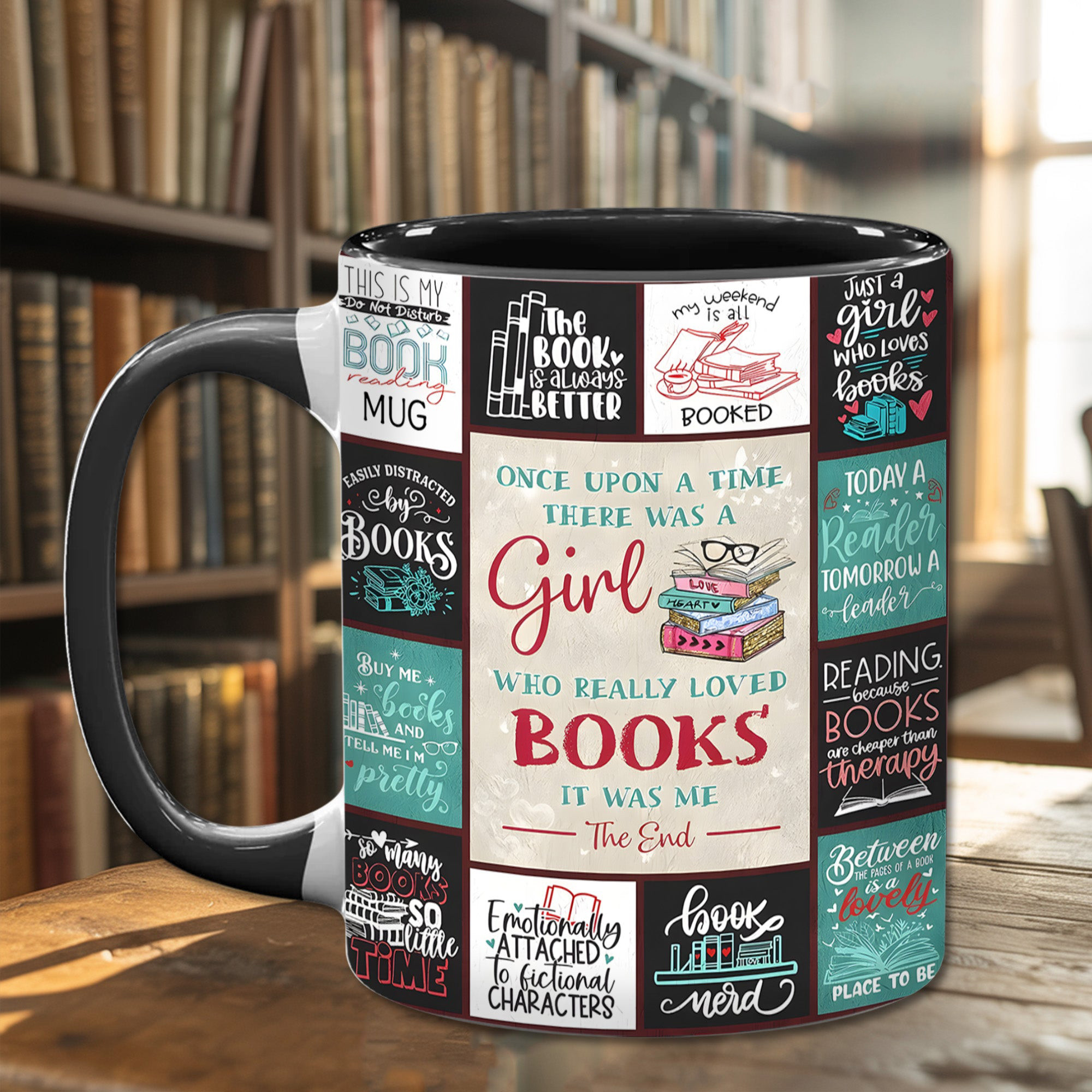 Girl Loves Books Mug Who Really Loves Books Coffee Mug Gifts For Book Readers