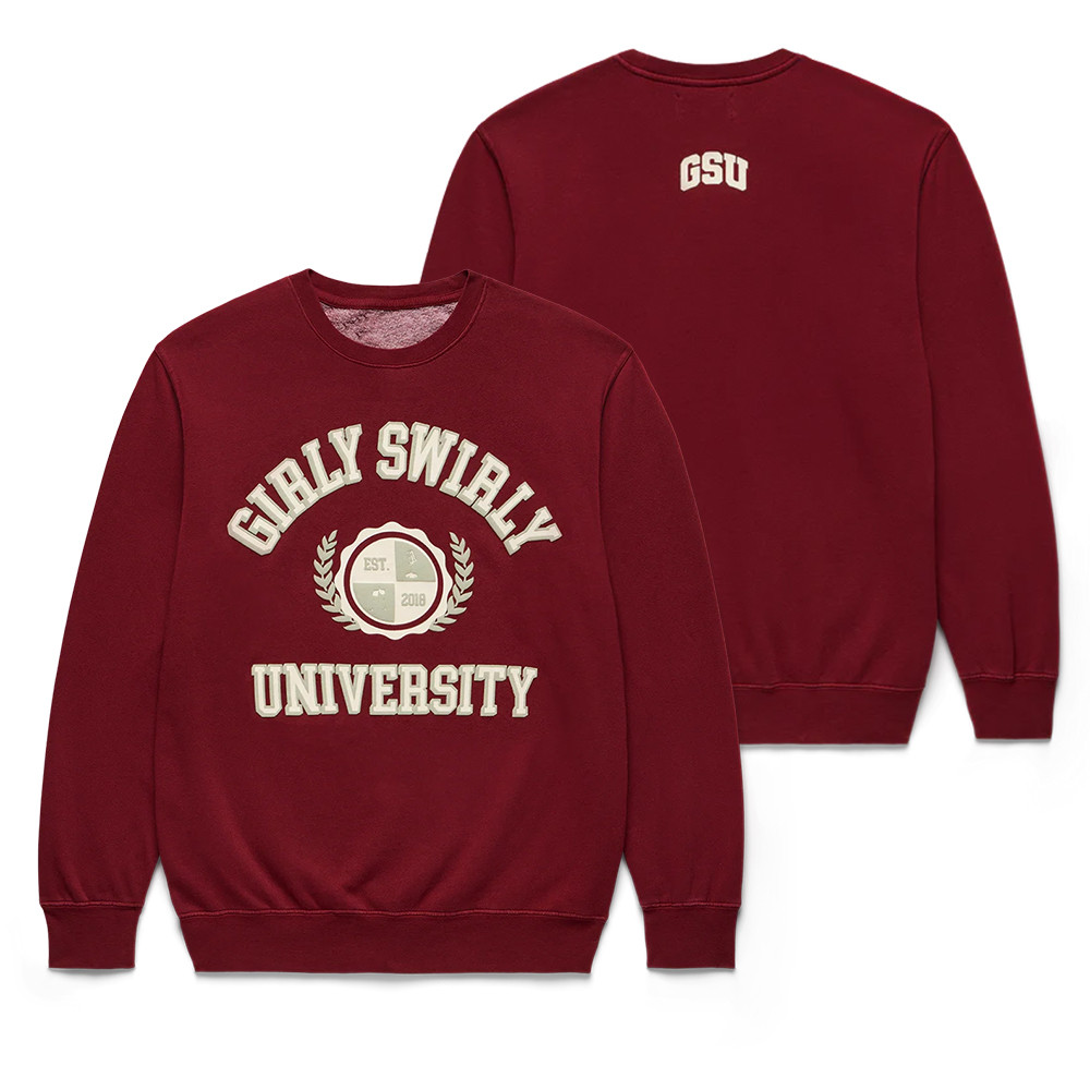 Girly Swirly University The Toast Podcast Sweatshirt Jackie And Claudia Apparel Gift Ideas