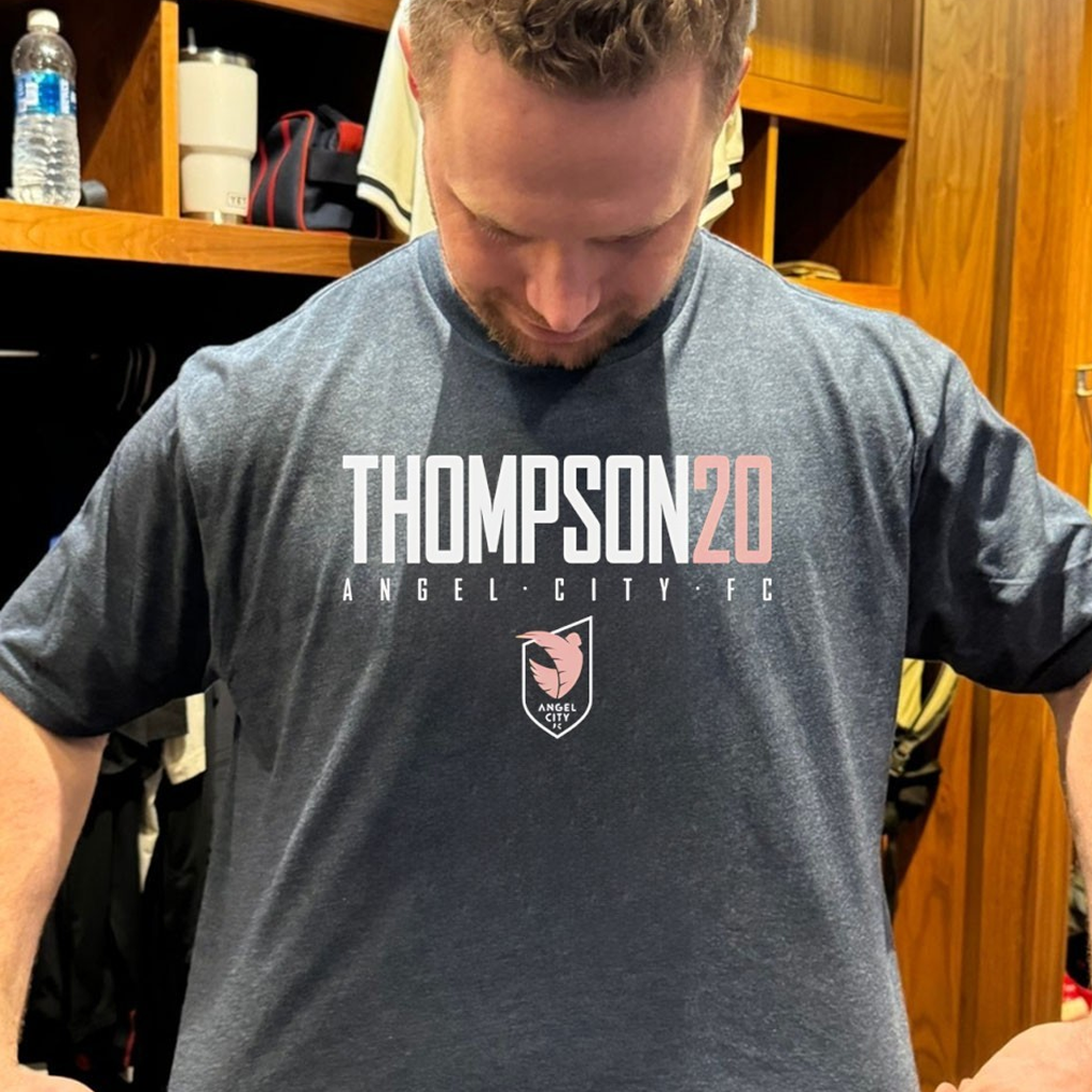 Gisele Thompson 20 Angel City FC T-Shirt Gisele Thompson Apparel Gifts For Football Lover