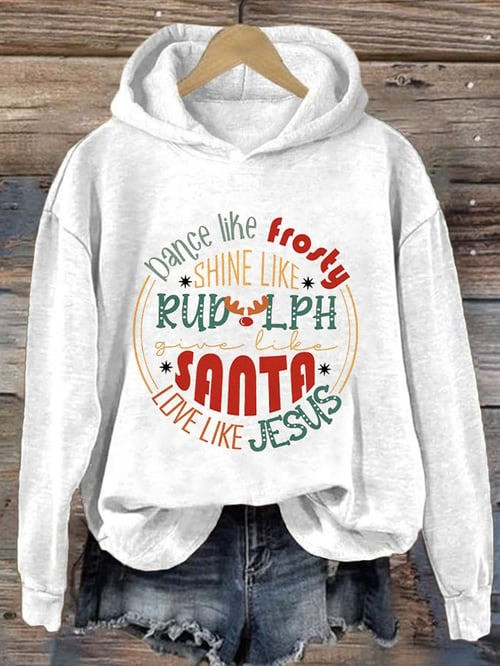 Give Like Santa Christmas Holiday Hoodie Funny Quote Festival Clothing Gifts For Christmas