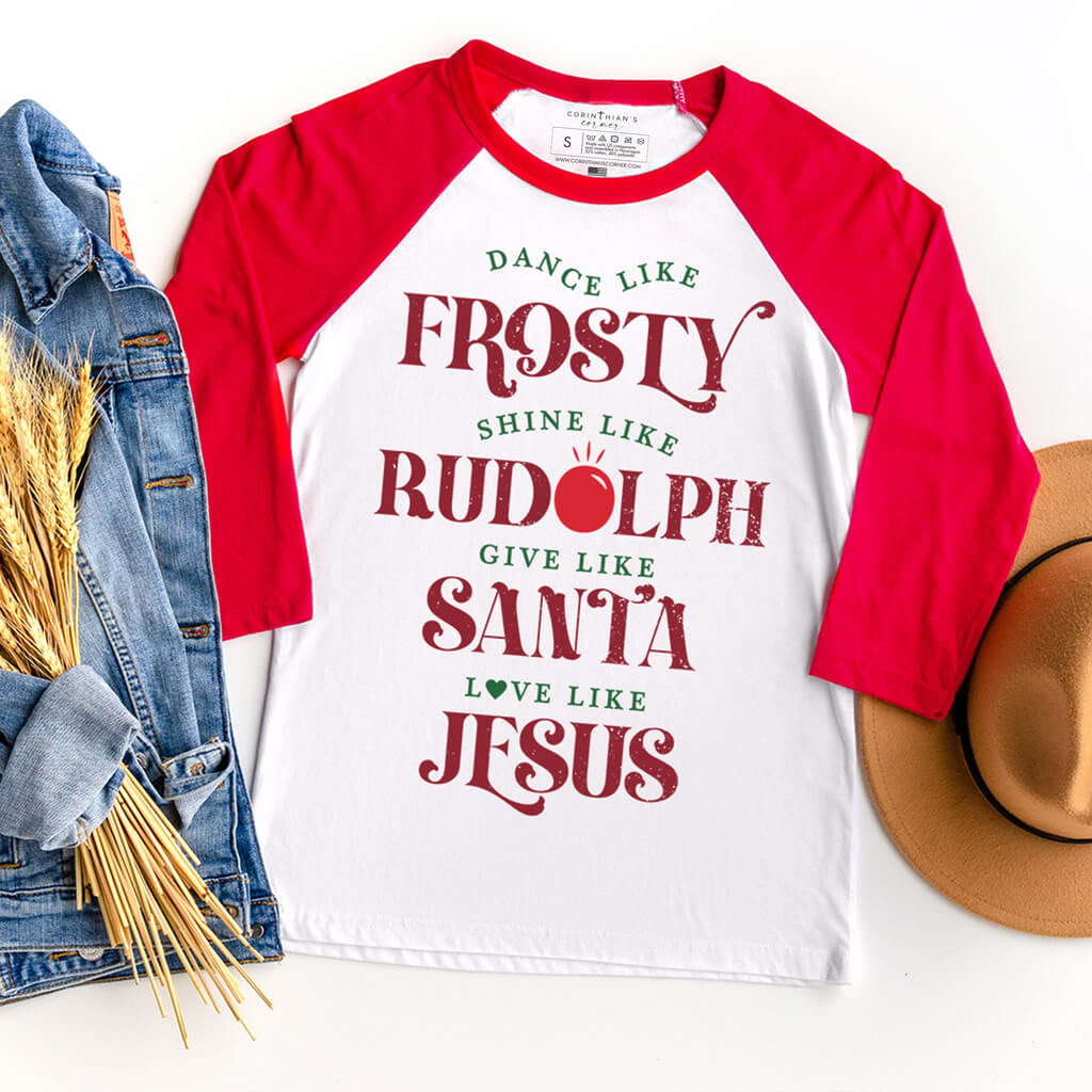 Give Like Santa Raglan Gifts For Women