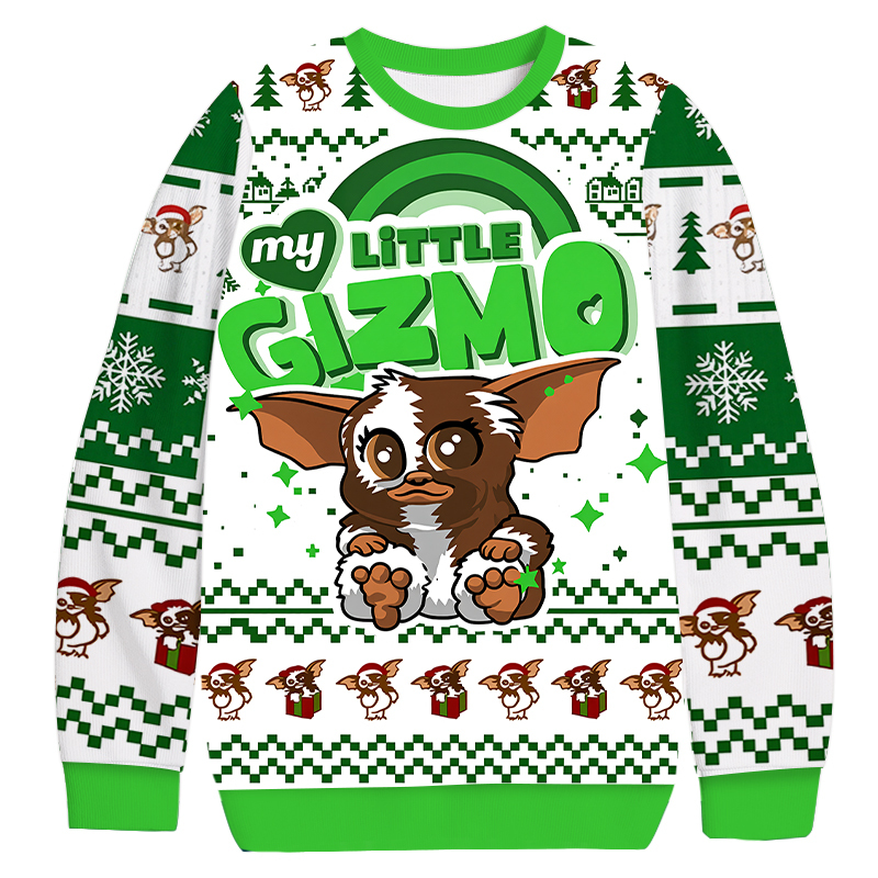Gizmo Christmas Ugly Sweatshirt Holiday Lounge Wear Top Gift Ideas Gizmo Christmas Ugly Sweatshirt Holiday Lounge Wear Top Gift Ideas