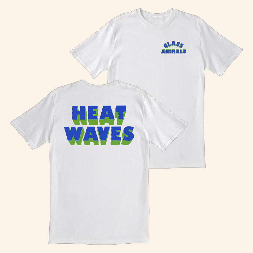 Glass Animals Merch Heat Waves White T-Shirt Gift Ideas For Friends Glass Animals Merch Heat Waves White T-Shirt Gift Ideas For Friends