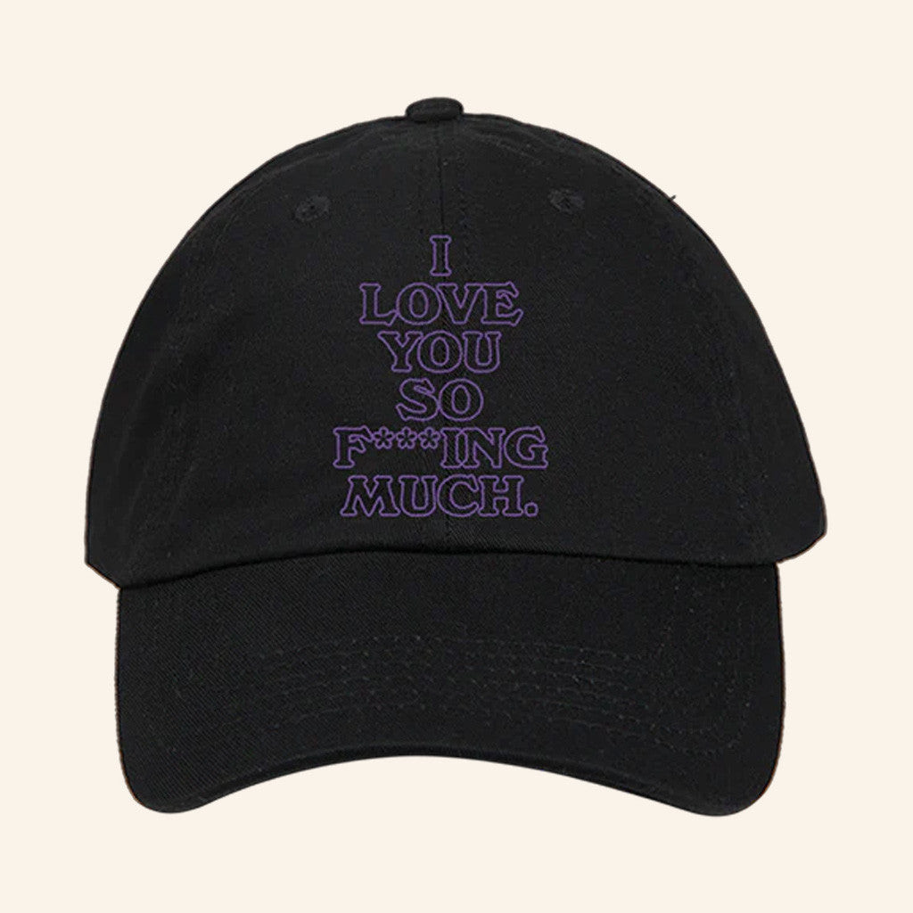 Glass Animals Merch I Love You So Fking Much Cap Black Gifts For Dad Glass Animals Merch I Love You So Fking Much Cap Black Gifts For Dad