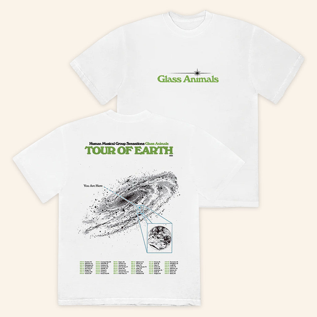 Glass Animals Merch I Love You So Fking Much Tour T-Shirt White Gifts For Besties Glass Animals Merch I Love You So Fking Much Tour T-Shirt White Gifts For Besties