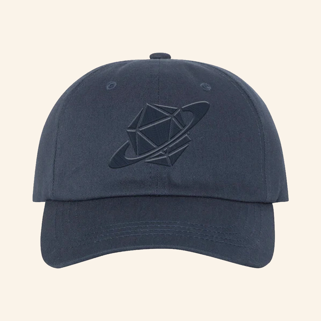 Glass Cannon Network Merch Planet Die Navy Stealth Embroidered Hat Gifts For Dad Glass Cannon Network Merch Planet Die Navy Stealth Embroidered Hat Gifts For Dad