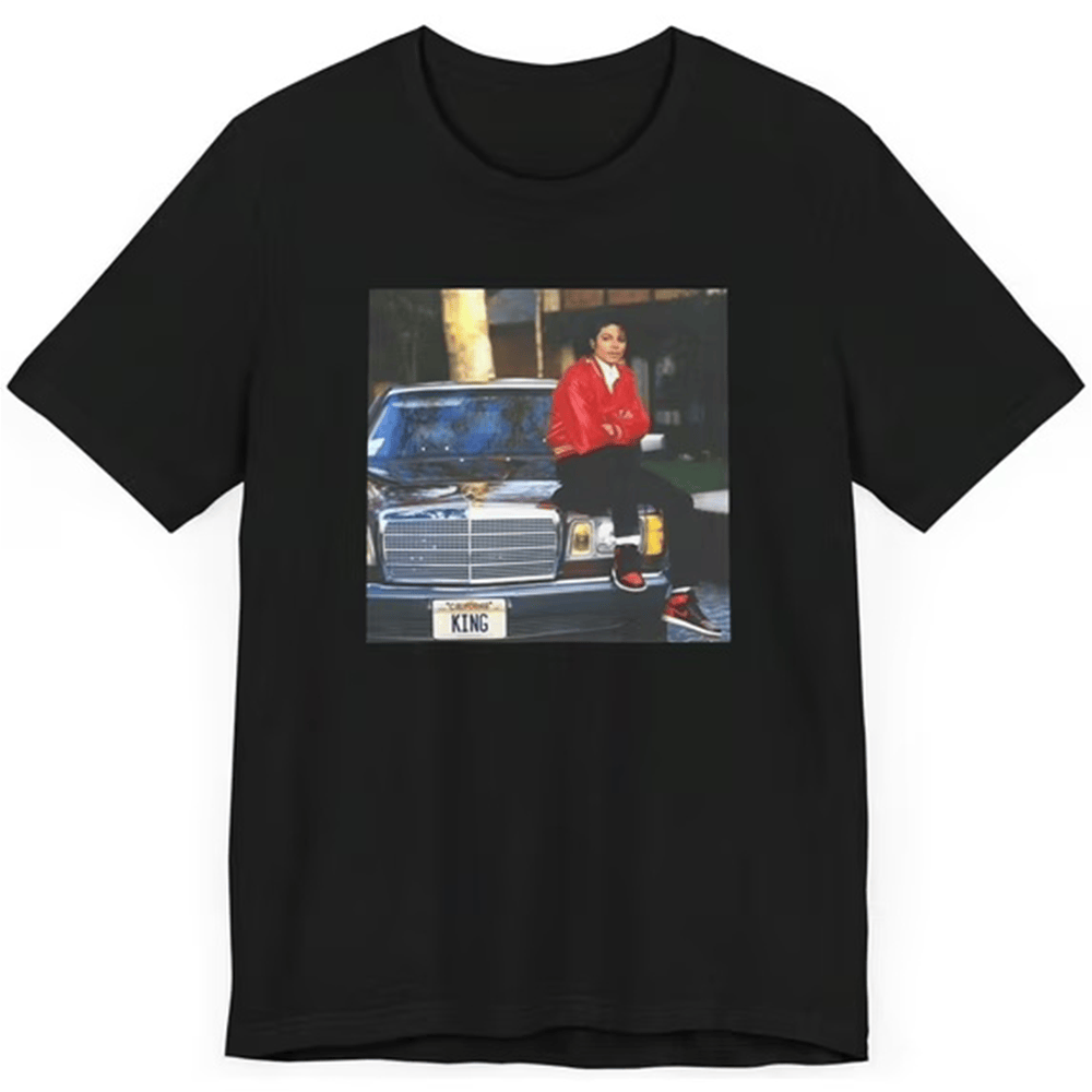 Glass House Apparel Michael King Of Pop T-Shirt Michael Jackson Clothes Gift For Husband