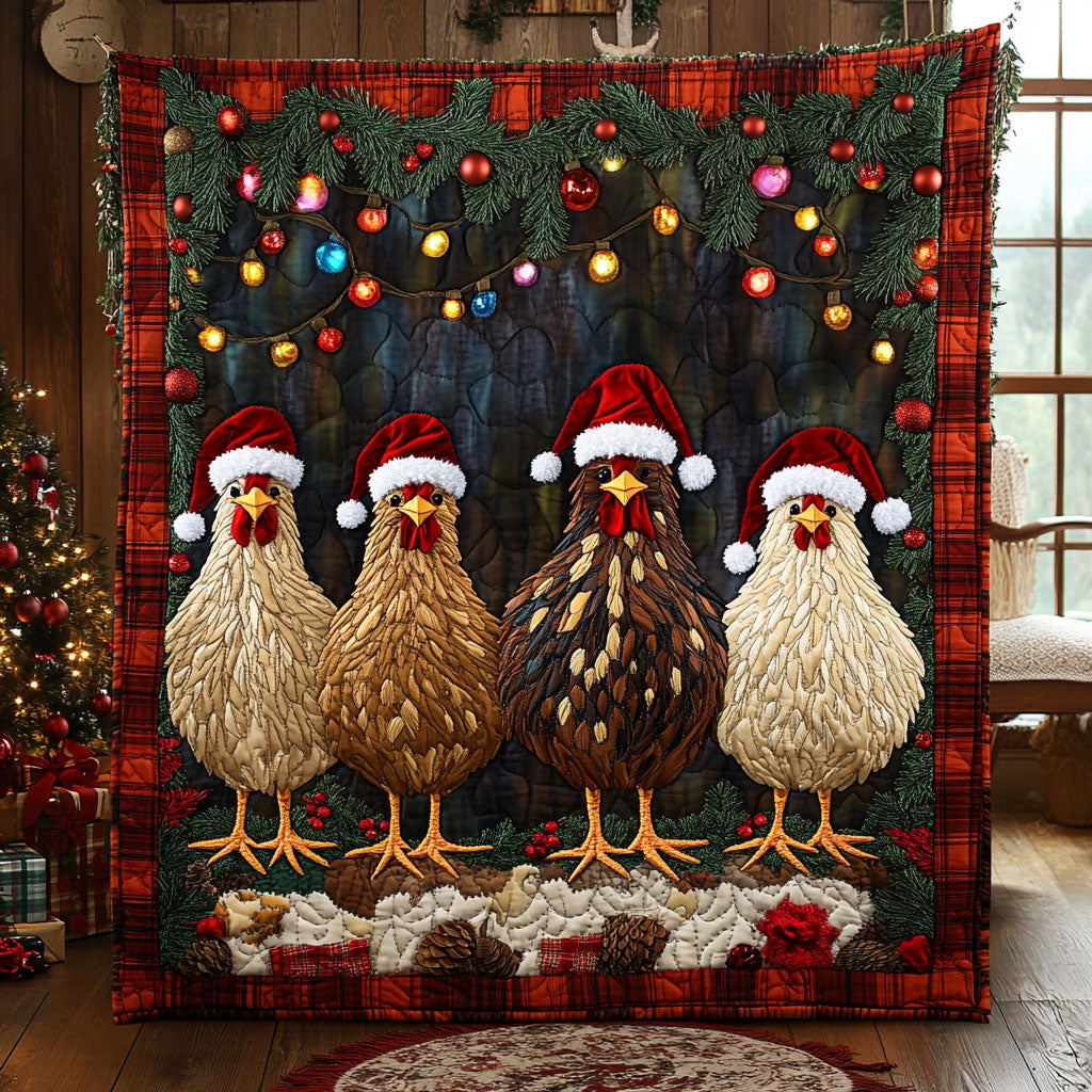 Gleam Chicken Quilt Blanket Christmas Blanket Gifts For Chicken Farmers