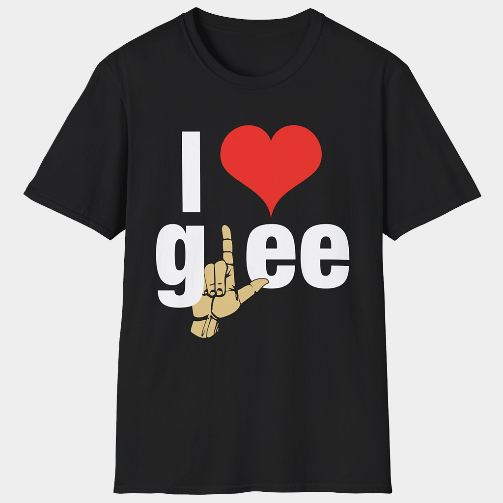 Glee Merch I Heart Glee T-Shirt Gift Ideas For Boyfriend