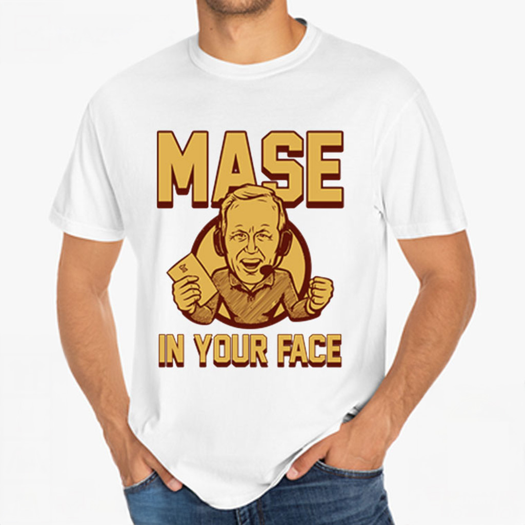 Glen Mason Mase In Your Face Football T-Shirt Gift Ideas For Football Lovers