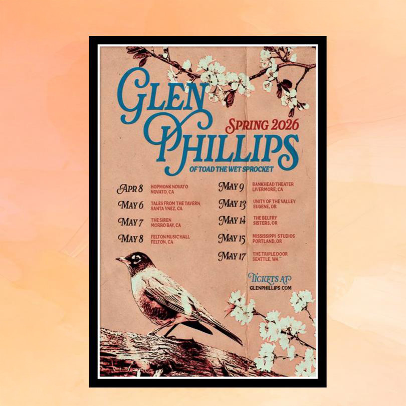 Glen Phillips Merch Spring 2026 Tour Poster Home Decor Best Gifts For Music Lovers