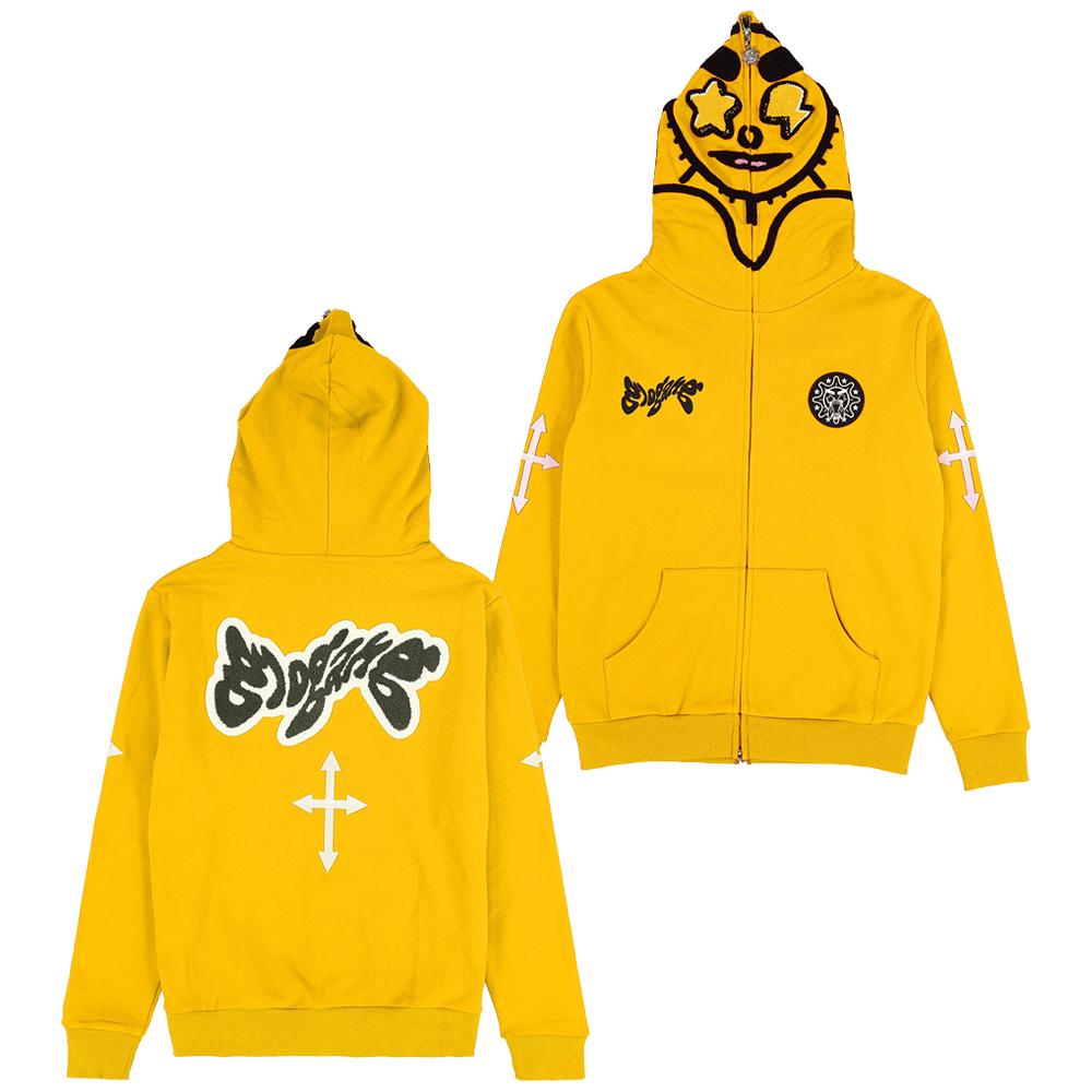 Glo Gang Hoodie Glo Gang Yellow Full Zip Hoodie Best Father's Day Gifts Glo Gang Hoodie Glo Gang Yellow Full Zip Hoodie Best Father's Day Gifts