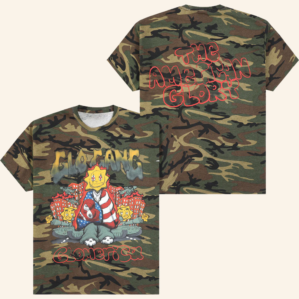 Glo Gang Worldwide Merch American Glory T-Shirt Camo Gifts For Dad Glo Gang Worldwide Merch American Glory T-Shirt Camo Gifts For Dad