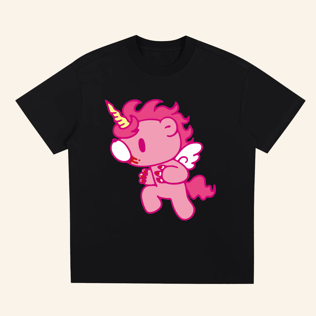 Gloomy Bear Merch Gloomy Fire Horse T-Shirt Black Birthday Gifts For Her
