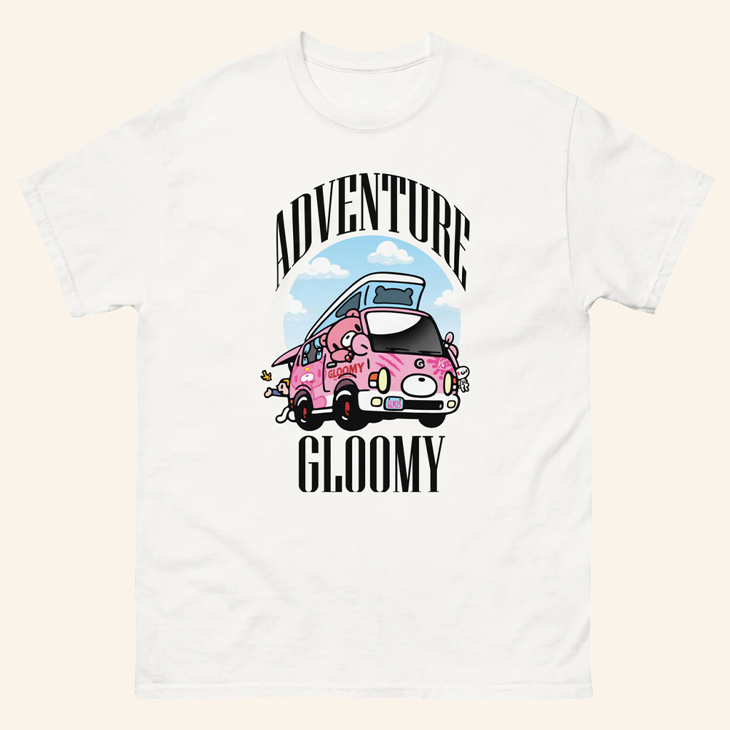 Gloomy Bear Merch Traveling Gloomy White T-Shirt Gifts Ideas For Daughters