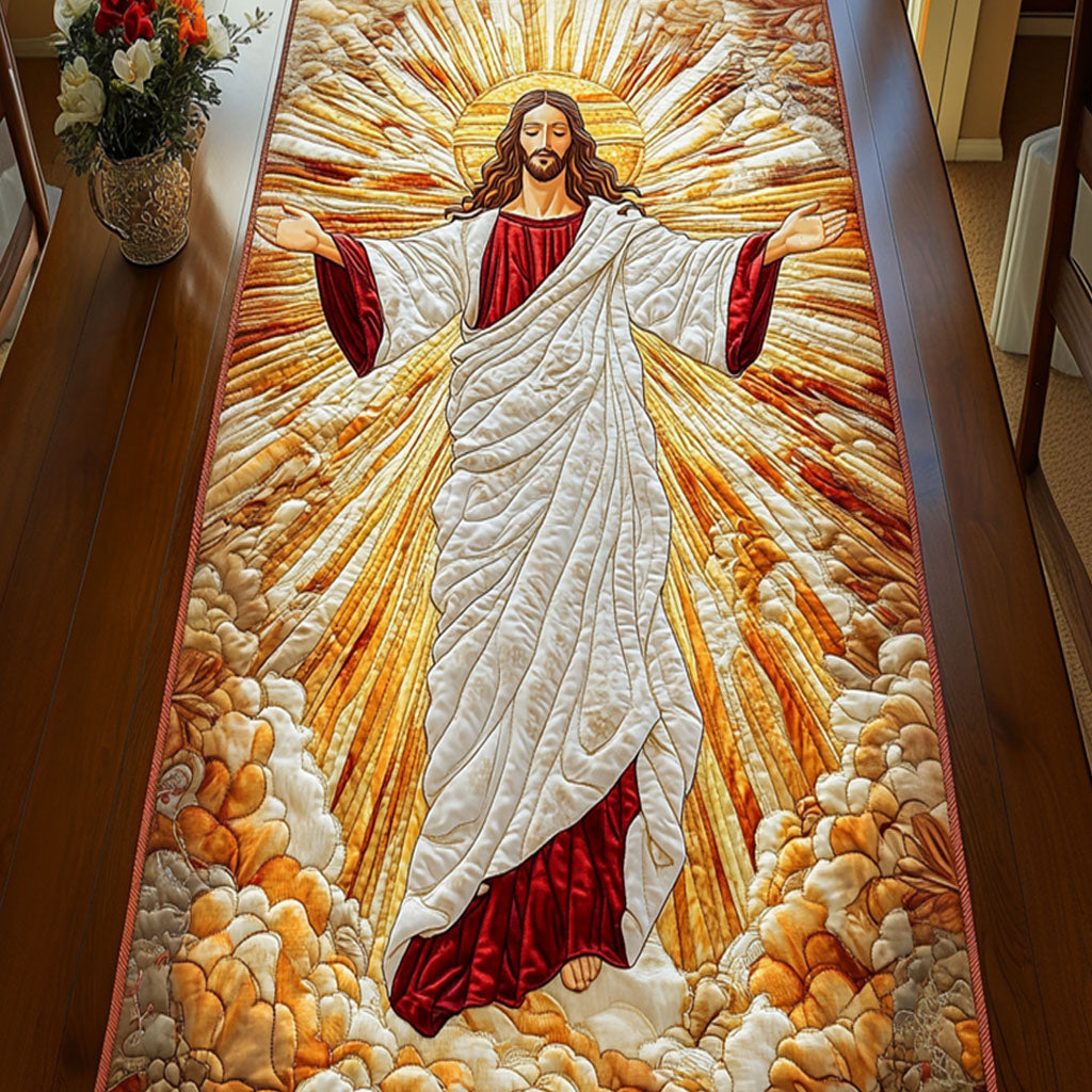 Glory in the Clouds Quilted Table Runner Festive Table Runners Religious Christmas Presents