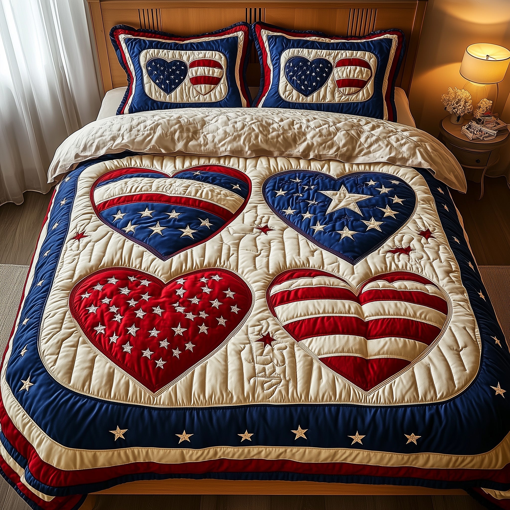 Glory Love Quilted Bedding Set Bohemian Vibe