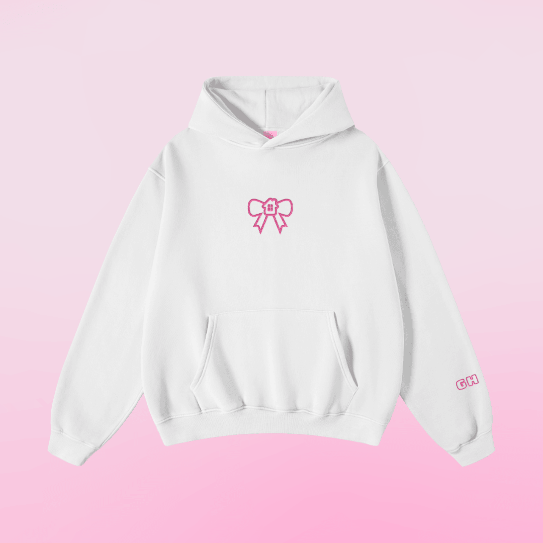 Glow House Hoodie White You Are Loved Bow Hoodie Cute Mothers Day Gifts Glow House Hoodie White You Are Loved Bow Hoodie Cute Mothers Day Gifts