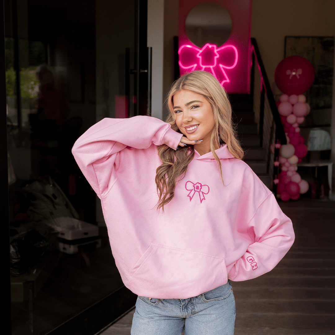 Glow House Hoodie You Are Loved Bow Hoodie Mother's Day Gift for Dad