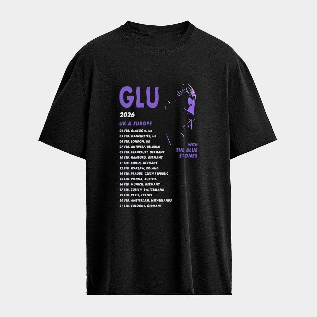 GLU The Blue Stones Tour UK And Europe 2026 T-Shirts The Blue Stones Merch Gifts For Her