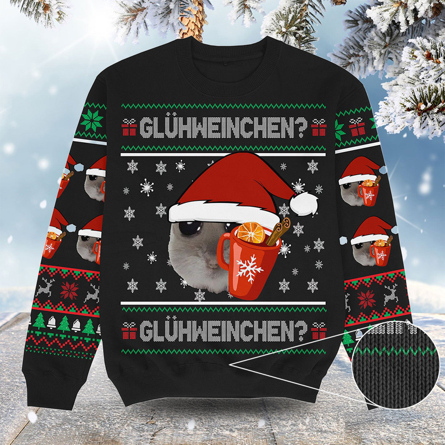 Gluhweinchen Christmas Ugly Sweater Cool Xmas Clothing Christmas Gifts For My Brother