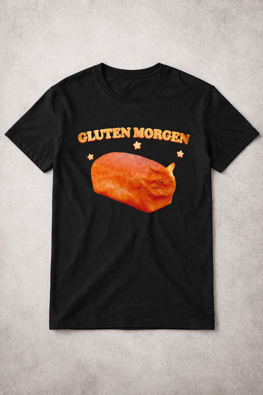 Gluten Morgen Silly Gluten Cat T-Shirt Funny Cat Tee Humorous Gift For Pet Mom